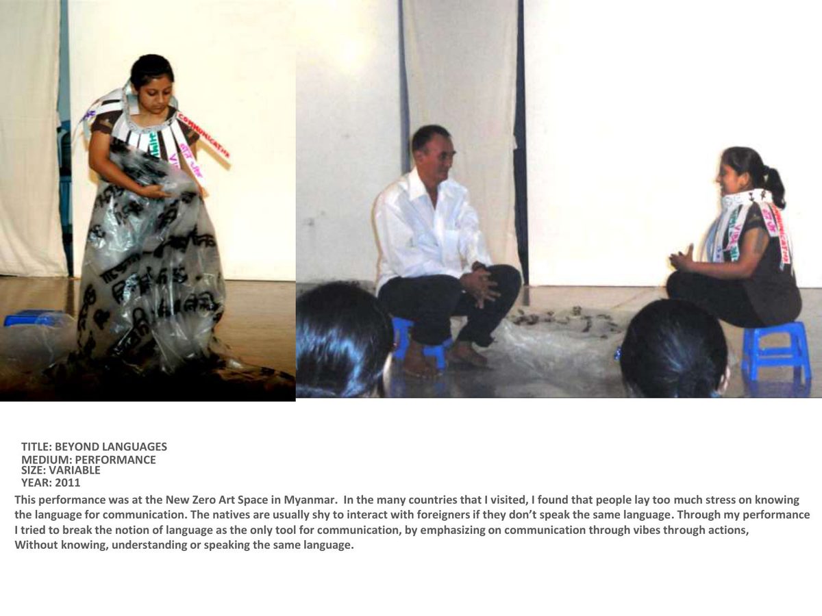 Beyond Languages — performance, Myanmar, 2011