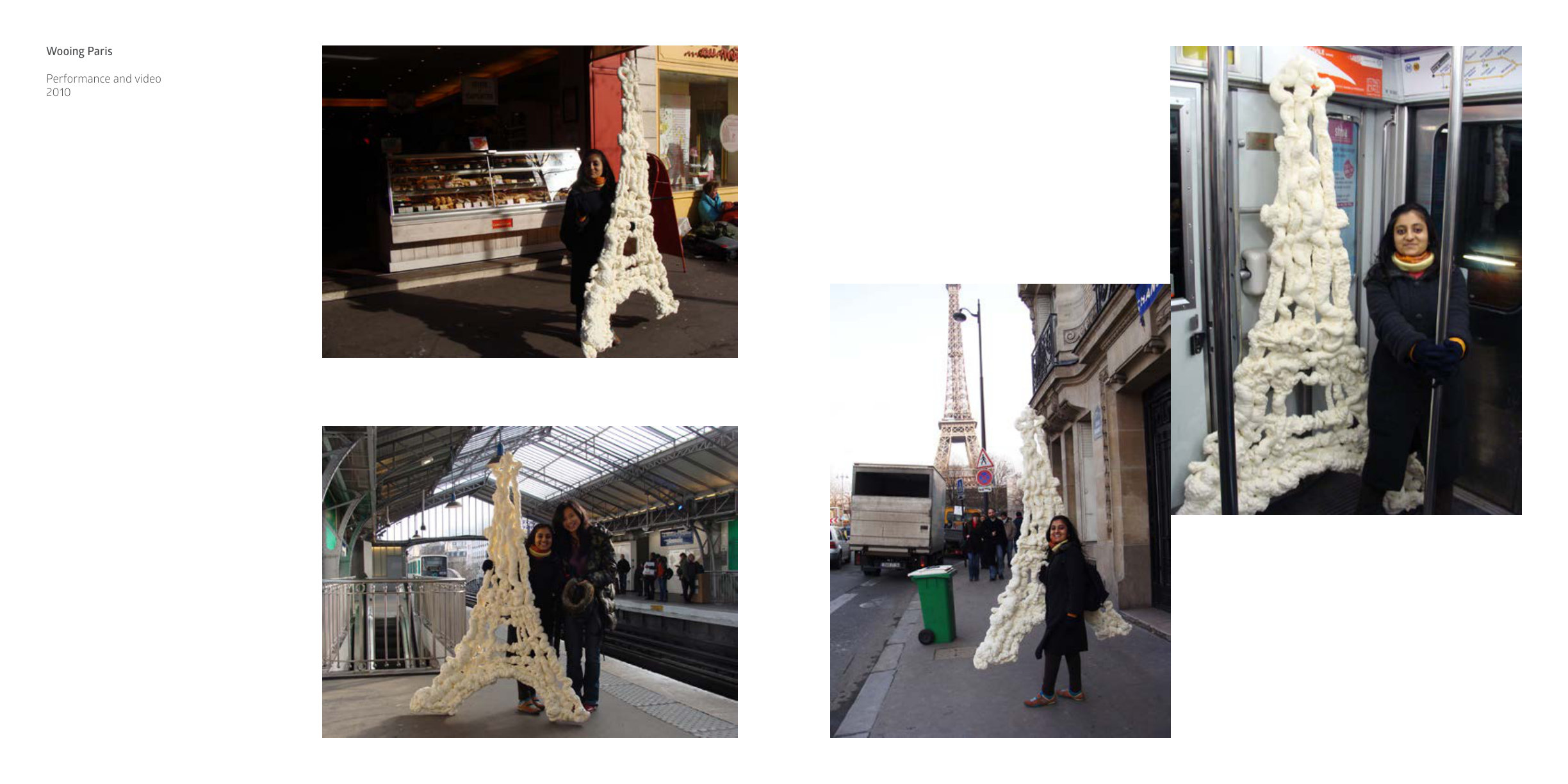 Wooing Paris — performance, 2010